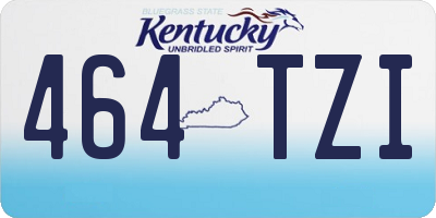 KY license plate 464TZI