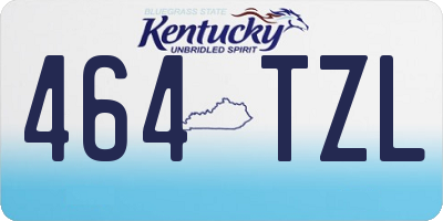 KY license plate 464TZL
