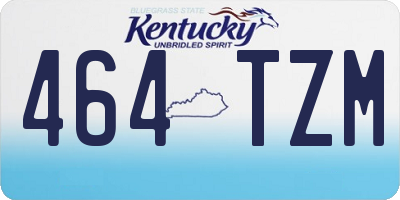 KY license plate 464TZM