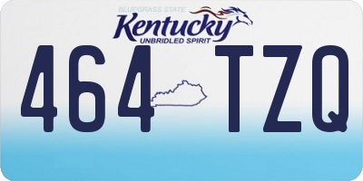 KY license plate 464TZQ