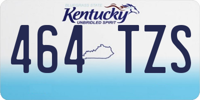 KY license plate 464TZS