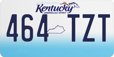 KY license plate 464TZT