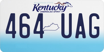 KY license plate 464UAG