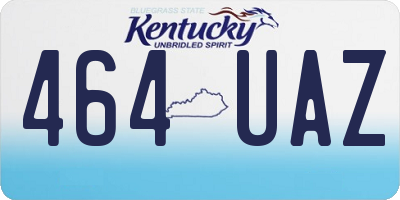 KY license plate 464UAZ