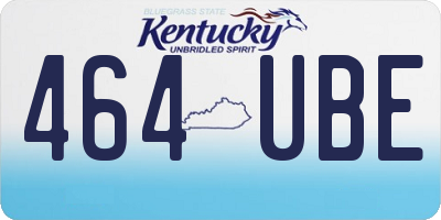 KY license plate 464UBE