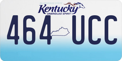 KY license plate 464UCC