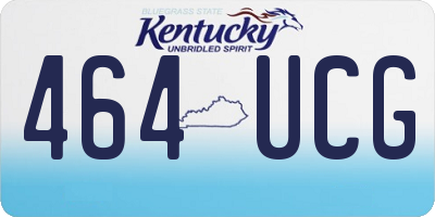 KY license plate 464UCG