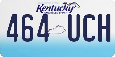 KY license plate 464UCH