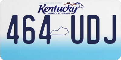 KY license plate 464UDJ