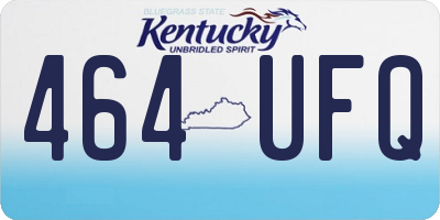 KY license plate 464UFQ