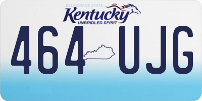KY license plate 464UJG
