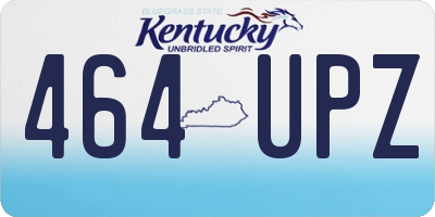 KY license plate 464UPZ