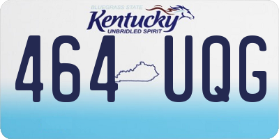 KY license plate 464UQG