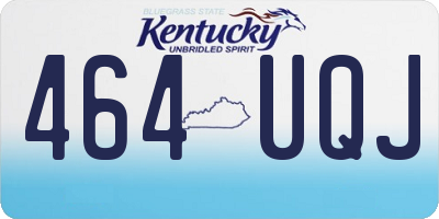 KY license plate 464UQJ