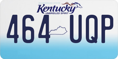 KY license plate 464UQP