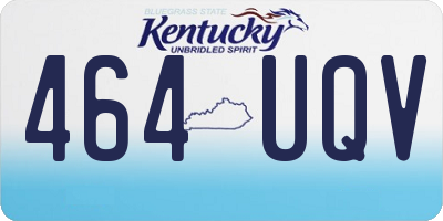 KY license plate 464UQV