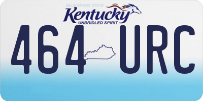 KY license plate 464URC