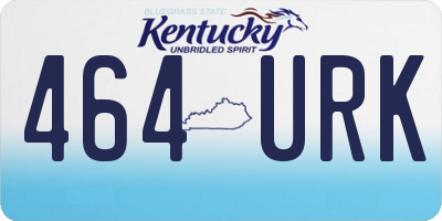 KY license plate 464URK