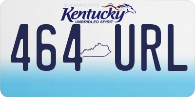 KY license plate 464URL