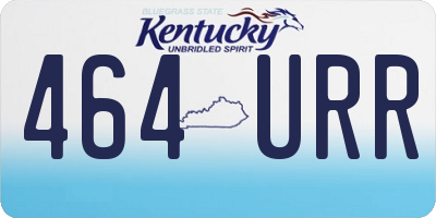 KY license plate 464URR