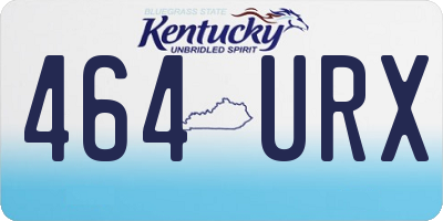 KY license plate 464URX