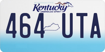 KY license plate 464UTA