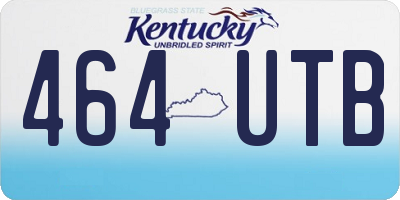 KY license plate 464UTB