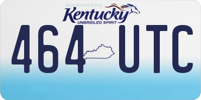 KY license plate 464UTC