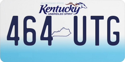 KY license plate 464UTG