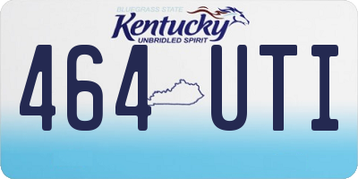 KY license plate 464UTI