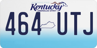 KY license plate 464UTJ