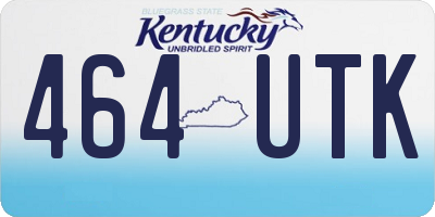 KY license plate 464UTK