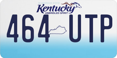 KY license plate 464UTP