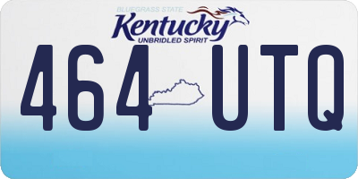 KY license plate 464UTQ