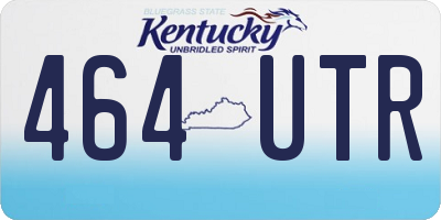 KY license plate 464UTR