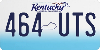 KY license plate 464UTS