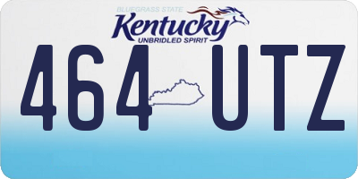 KY license plate 464UTZ
