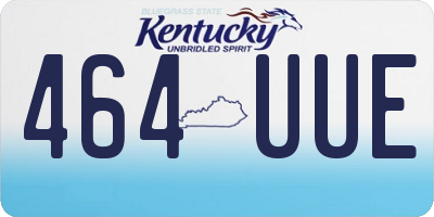 KY license plate 464UUE