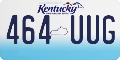 KY license plate 464UUG