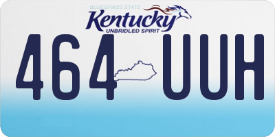 KY license plate 464UUH