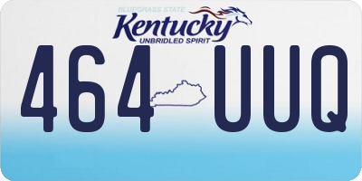 KY license plate 464UUQ