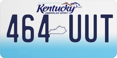 KY license plate 464UUT