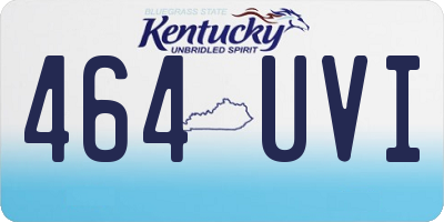 KY license plate 464UVI