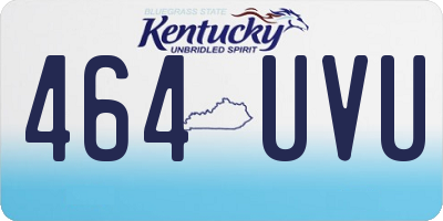 KY license plate 464UVU