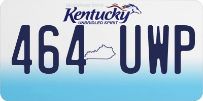 KY license plate 464UWP