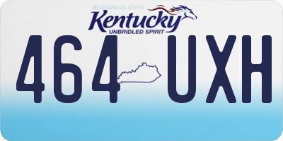KY license plate 464UXH