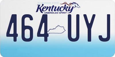 KY license plate 464UYJ