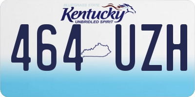 KY license plate 464UZH