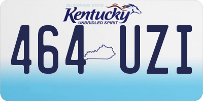 KY license plate 464UZI