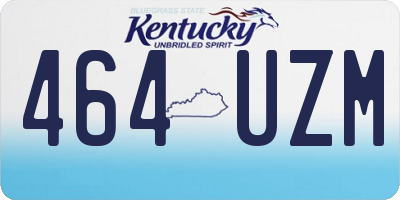 KY license plate 464UZM